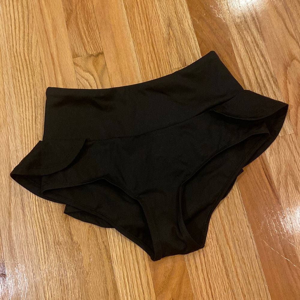 Women’s Black Booty Shorts with Flare